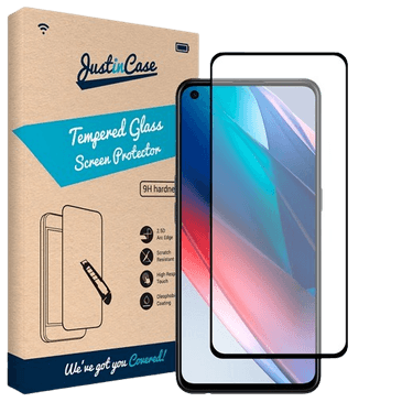 Just in Case Tempered Glass Edge to Edge Screenprotector Oppo Find X3 Lite