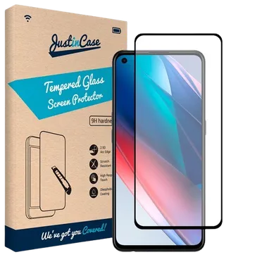 Just in Case Tempered Glass Edge to Edge Screenprotector Oppo Find X3 Lite