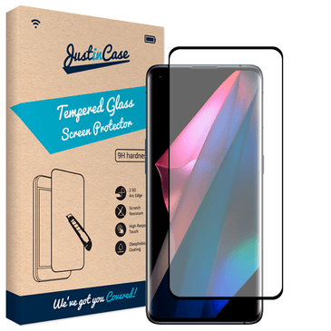 Just in Case Tempered Glass Edge to Edge Screenprotector Oppo Find X3 Pro