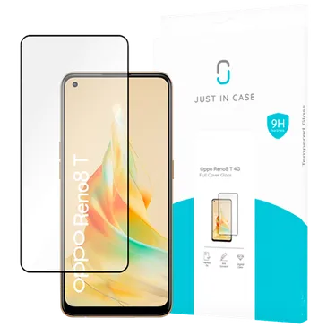 Just in Case Tempered Glass Edge To Edge Screen Protector OPPO Reno8 T