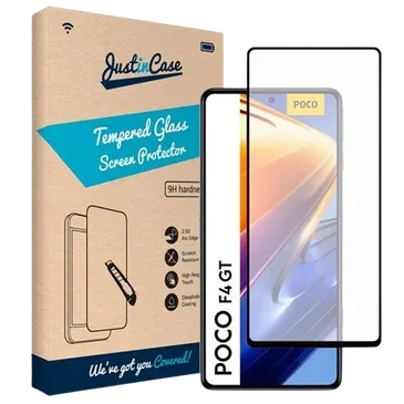 Just in Case Tempered Glass Edge to Edge Screenprotector Poco F4 GT