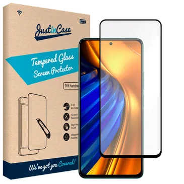 Just in Case Tempered Glass Edge To Edge Screen Protector Poco F4