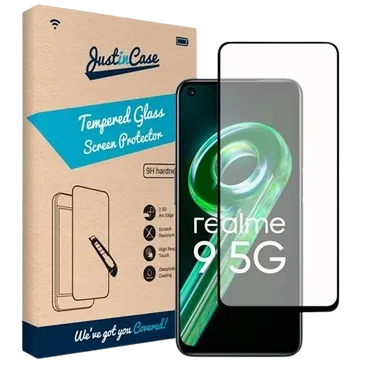 Just in Case Tempered Glass Edge to Edge Screenprotector Realme 9 5G