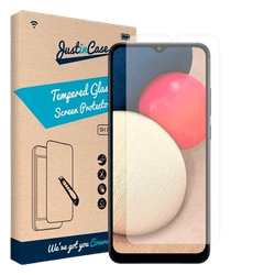 Just in Case Protector de Ecrã de Vidro Temperado Edge to Edge Preto Samsung Galaxy A02s