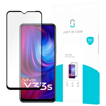 Just in Case Tempered Glass Edge To Edge Screen Protector vivo Y33s