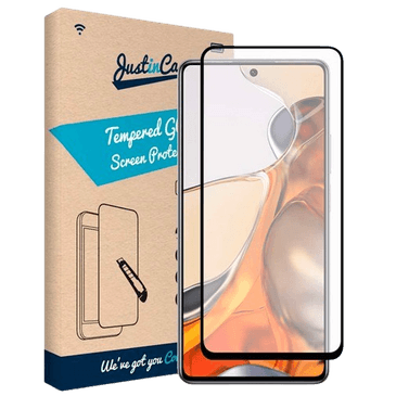 Just in Case Tempered Glass Edge to Edge Screenprotector Xiaomi 11T/11T Pro