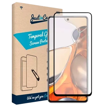Just in Case Tempered Glass Edge to Edge Screenprotector Xiaomi 11T/11T Pro