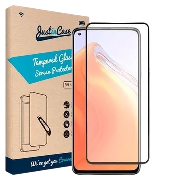 Just in Case Tempered Glass Edge To Edge Screenprotector Xiaomi Mi 10T/10T Pro Black