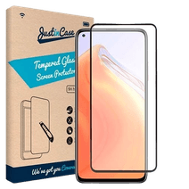 Just in Case Gehard Glas Edge to Edge Screenprotector Xiaomi Mi 10T/10T Pro Zwart