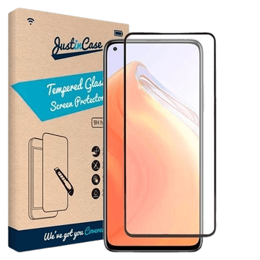 Just in Case Tempered Glass Edge To Edge Screenprotector Xiaomi Mi 10T/10T Pro Black