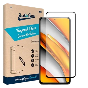 Just in Case Tempered Glass Edge To Edge Screenprotector Xiaomi Mi 11i/Poco F3