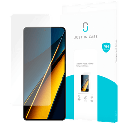 Just in Case Tempered Glass Clear Screen Protector Poco X6 Pro