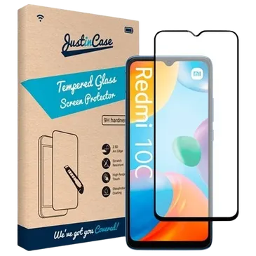 Just in Case Tempered Glass Edge to Edge Screenprotector Xiaomi Redmi 10c