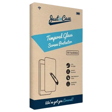 Just in Case Tempered Glass Edge-to-Edge Screen Protector Black Motorola Moto G71