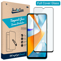 Just in Case Cristal Templado Edge To Edge Protector De Pantalla Negro Poco C40