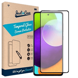 Just in Case Tempered Glass Edge To Edge Sceenprotector Black Samsung Galaxy A52/A52s