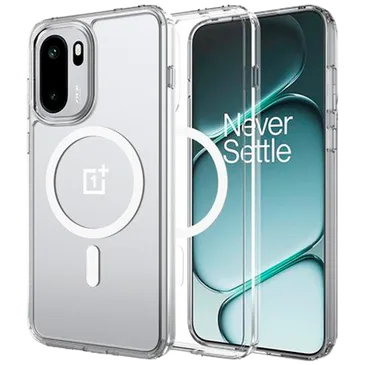 Just in Case Military Grade Kunststof Back Cover Transparant Magnetisch OnePlus 15R