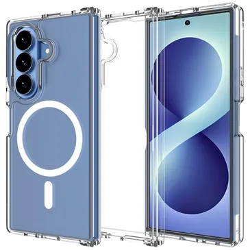 Just in Case Military Grade Plastik Back Cover Przezroczysty Magnetyczny Samsung Galaxy Z Fold 7/Z Fold 8 Ultra