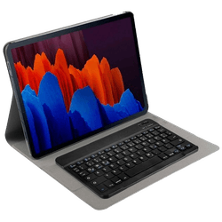 Just in Case Premium QWERTZ Bluetooth Tastatur Case Schwarz Samsung Galaxy Tab S7 FE