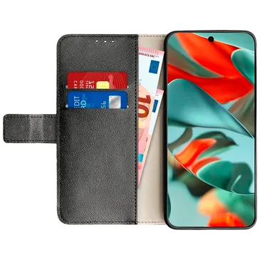 Just in Case Pu-Leather Book Case Black Google Pixel 9 Pro XL