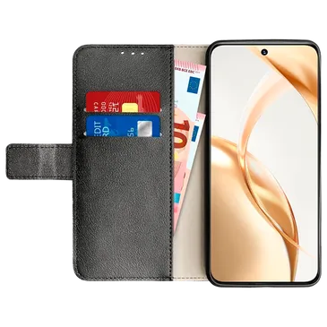 Just in Case Cuir Pu Book Coque Noir Honor 200