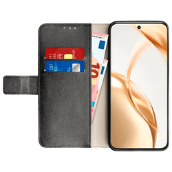 Just in Case Cuero Pu Book Funda Negro Honor 200