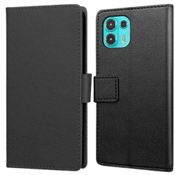 Just in Case PU-leather Book Case Black Motorola Edge 20 Lite