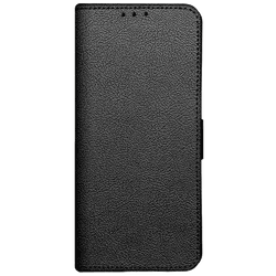 Just in Case Pu-Leder Book Hülle Schwarz Motorola Moto E22 / E22i