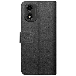 Just in Case Pu-Leather Book Case Black Motorola Moto G04/G04S/G24
