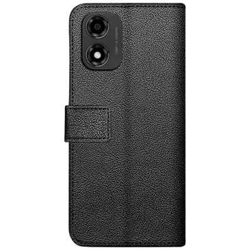 Just in Case Pu-Leather Book Case Black Motorola Moto G04/G04S/G24