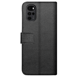 Just in Case Pu-Leather Book Case Black Motorola Moto G22