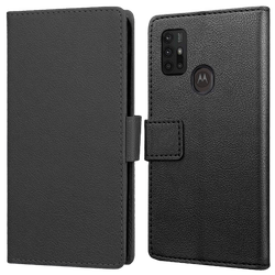 Just in Case PU-Piel Book Case Negro Motorola Moto G30