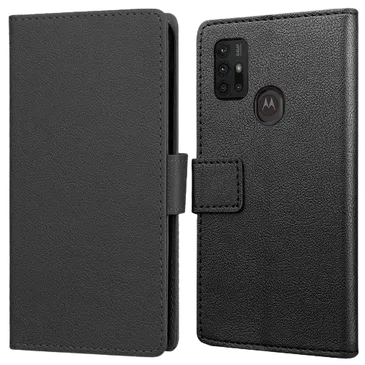 Just in Case PU-leather Book Case Black Motorola Moto G30