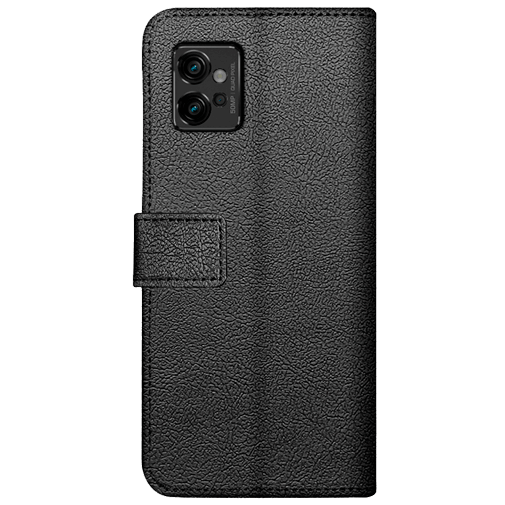 Custodia Con Flip Cover In Pelle Per Motorola Moto G22 – Portafoglio Con Chiusura Magnetica, Slot Per Carte E Supporto, Antiurto, Nero