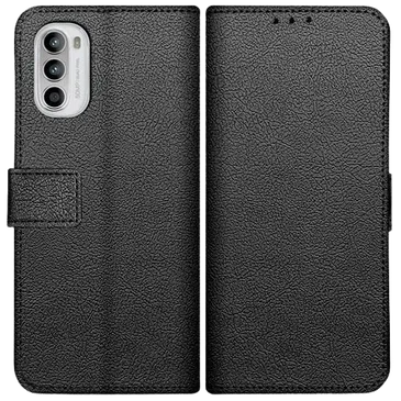 Just in Case PU-leather Book Case Black Motorola Moto G52