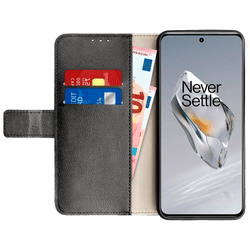 Just in Case Pu-Leather Book Case Black OnePlus 12
