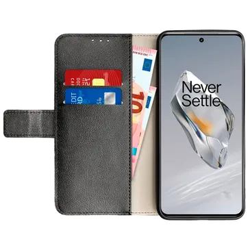 Just in Case Pu-Leather Book Case Black OnePlus 12
