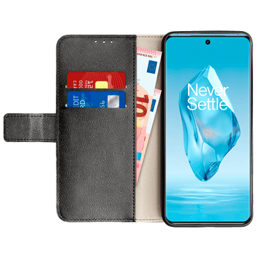 Just in Case Pu-Leather Book Case Black OnePlus 12R
