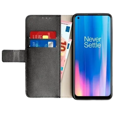Just in Case PU Leather Book Case Black OnePlus Nord CE 2