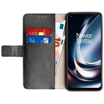 Just in Case Pu-Leather Book Case Black OnePlus Nord CE2 Lite