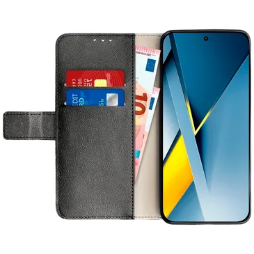 Just in Case PU-Leather Book Case Black POCO F8 Ultra