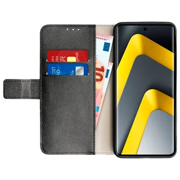Just in Case PU-Leer Book Case Zwart POCO M8 Pro