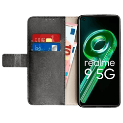 Just in Case Pu-Leather Book Case Black Realme 9 5G