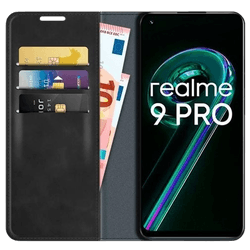 Just in Case PU-Leather Book Case Svart Realme 9 Pro