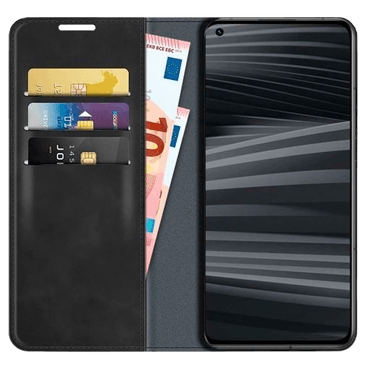 Just in Case PU-leer Book Case Zwart Realme GT2 Pro