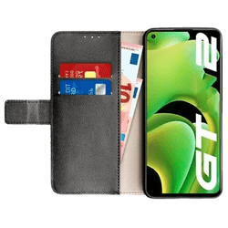 Just in Case PU-leer Book Case Zwart Realme GT2