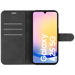 Just in Case Cuir Pu Book Coque Noir Samsung Galaxy A25