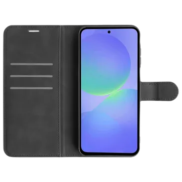 Just in Case Cuero PU Book Funda Negro Samsung Galaxy A37 5G