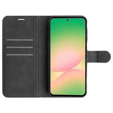 Just in Case PU-Leder Book Hülle Schwarz Samsung Galaxy A57 5G