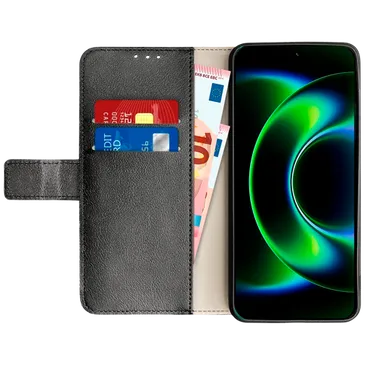 Just in Case PU-Leather Book Case Black Xiaomi 17 Ultra